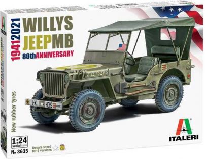 Italeri Model Kit auto Willys Jeep MB