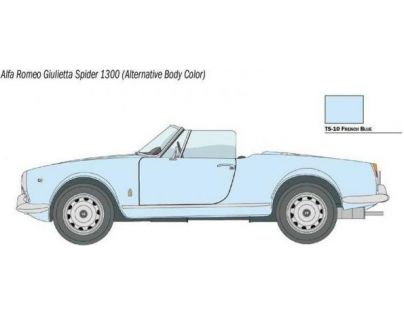 Italeri Model Kit auto Alfa Romeo Giulietta Spider 1300 1:24