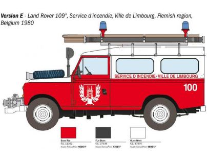 Italeri Model Kit auto Land Rover Fire Truck 1 : 24