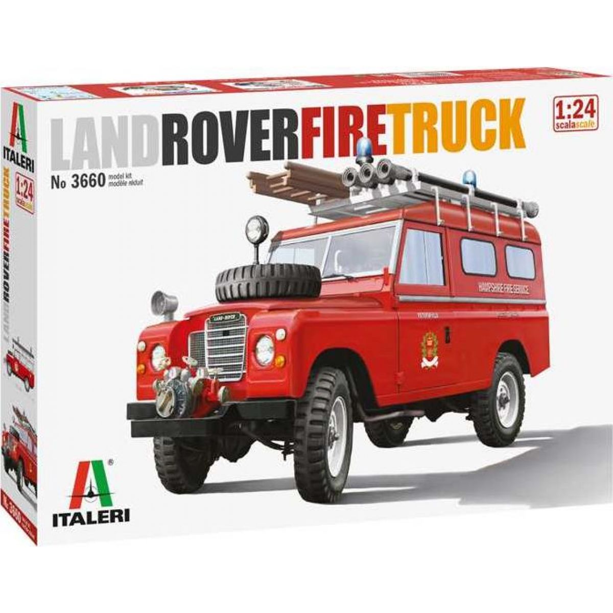 Italeri Model Kit auto 3660 Land Rover Fire Truck 1:24
