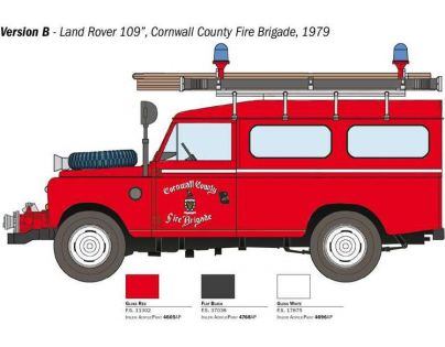Italeri Model Kit auto Land Rover Fire Truck 1 : 24