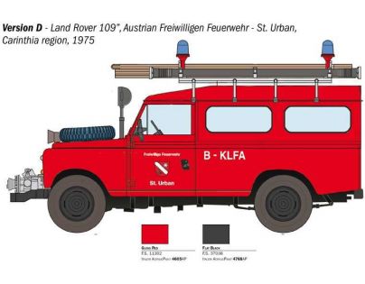 Italeri Model Kit auto Land Rover Fire Truck 1 : 24