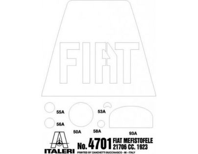 Italeri Model Kit auto Fiat Mefistofele 1 : 12