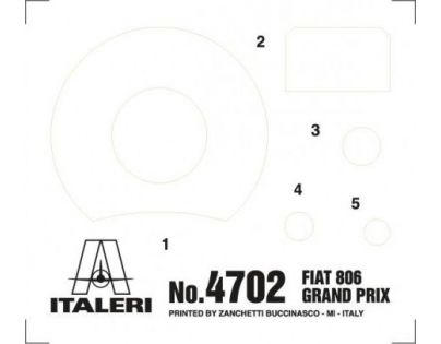 Italeri Model Kit auto Fiat 806 Grand Prix 1:12