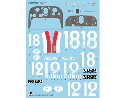 Italeri Model Kit auto Bugatti Type 35B 1 : 12