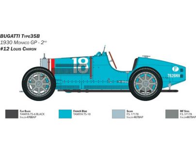 Italeri Model Kit auto Bugatti Type 35B 1 : 12