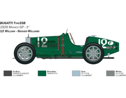 Italeri Model Kit auto Bugatti Type 35B 1 : 12