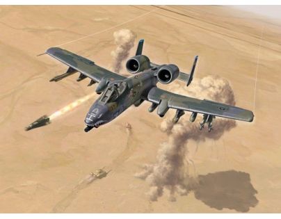 Italeri Model Kit letadlo A-10 A C Thunderbolt II Gulf War 1:72