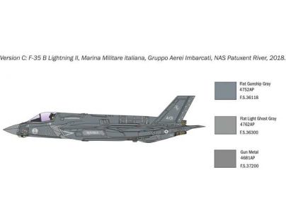 Italeri Model Kit letadlo F-35 B Lightning II Stovl version 1:72