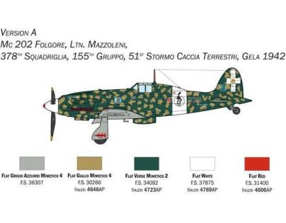 Italeri Model Kit letadlo MC 202 Folgore 1 : 72