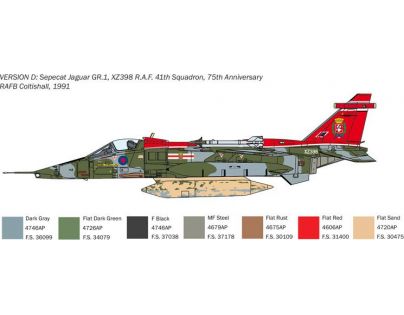 Italeri Model Kit letadlo Sepecat Jaguar GR.1 3 R.A.F.