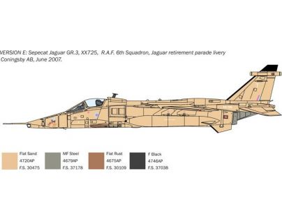 Italeri Model Kit letadlo Sepecat Jaguar GR.1 3 R.A.F.