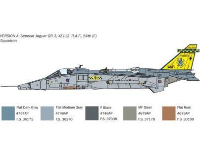 Italeri Model Kit letadlo Sepecat Jaguar GR.1 3 R.A.F.