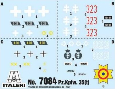 Italeri Model Kit military Pz. Kpfw. 35 t 1:72