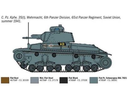 Italeri Model Kit military Pz. Kpfw. 35 t 1:72