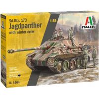 Italeri Model Kit tank Sd. Kfz.173 Jagdpanther with crew 1:35 Italeri Model Kit tank Sd. Kfz.173 Jagdpanther with crew 1:35