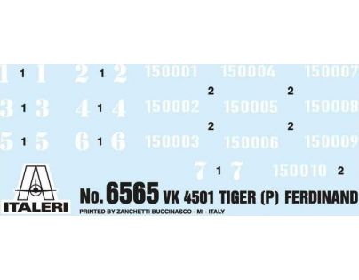 Italeri Model Kit tank VK 4501P Tiger Ferdinand 1:35