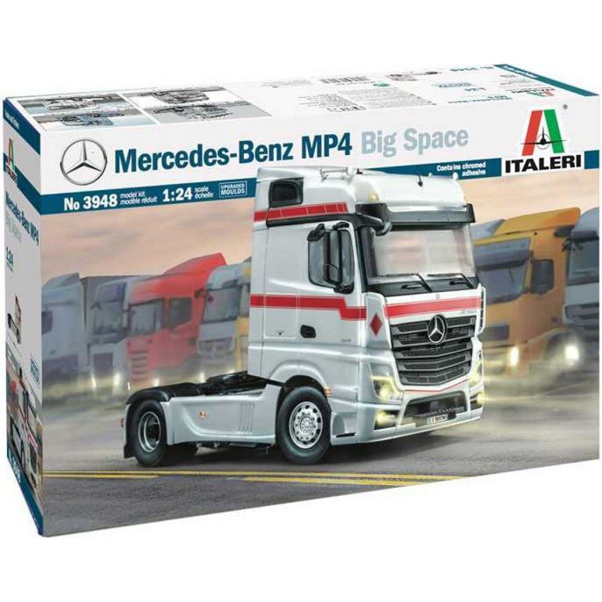 Italeri Model Kit truck 3948 Mercedes-Benz MP4 Big Space 1:24