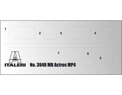 Italeri Model Kit truck Mercedes-Benz MP4 Big Space 1 : 24