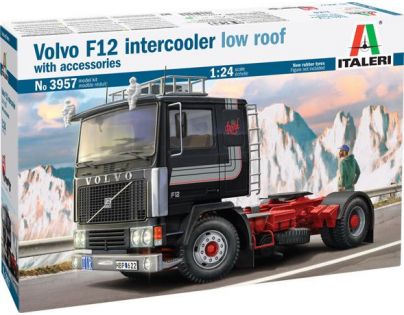 Italeri Model Kit truck Volvo F-12 Intercooler Low Roof with accessories