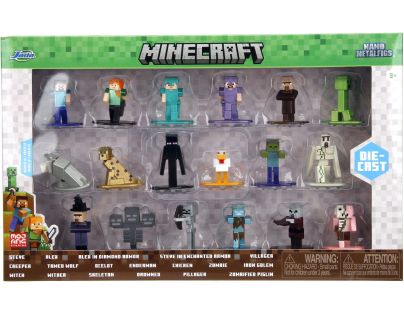 Jada Minecraft Kovové sběratelské nanofigurky 18 ks, Wave 12