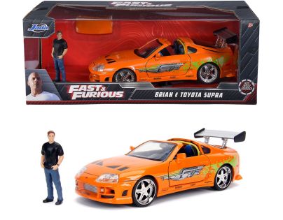 Jada Rychle a zběsile auto 1995 Toyota Supra 1:24 + figurka Brian OConner