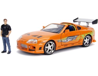 Jada Rychle a zběsile auto 1995 Toyota Supra 1:24 + figurka Brian OConner
