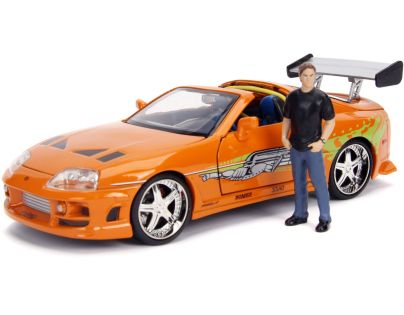Jada Rychle a zběsile auto 1995 Toyota Supra 1:24 + figurka Brian OConner