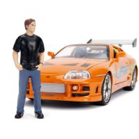Jada Rychle a zběsile auto 1995 Toyota Supra 1:24 + figurka Brian OConner 5