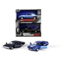 Jada Rychle a zběsile Twin Pack Chevrolet Camaro 1969 a Dodge Charge Wide Body 1968, 1:32 Wave
