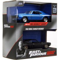 Jada Rychle a zběsile Twin Pack Chevrolet Camaro 1969 a Dodge Charge Wide Body 1968, 1:32 Wave 6
