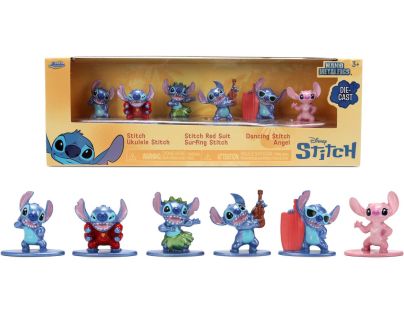 Jada Stitch Kovové sběratelské nanofigurky 1,65 palce sada 6 ks