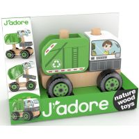 J'ADORE Popelářské auto dřevěná skládačka 2