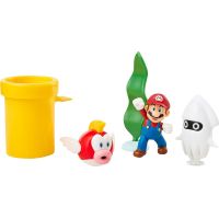 Jakks Sada 5 figurek Super Mario Diorama 6 cm