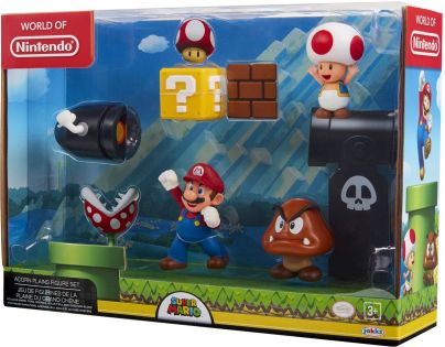 Jakks Sada figurek Super Mario 6 cm Dungeon Diorama