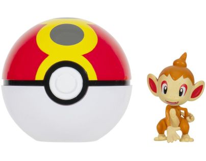 Jazwares Pokémon Clip N Go Poké Ball Chimchar a Repeat Ball