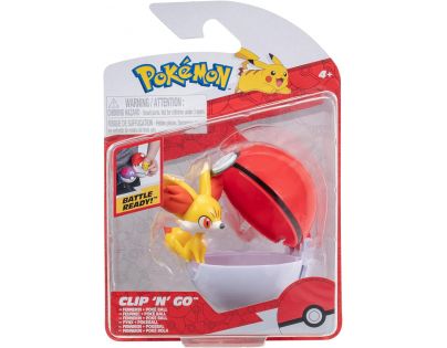 Jazwares Pokémon Clip N Go Poké Ball Fennekin