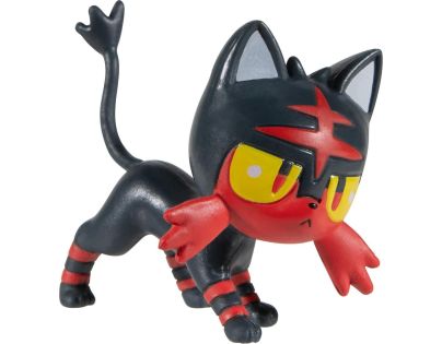 Jazwares Pokémon Clip N Go Poké Ball Litten a Dusk Ball - Poškozený obal
