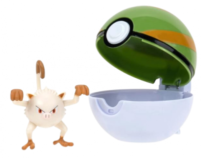 Jazwares Pokémon Clip N Go Poké Ball Mankey + Nest Ball