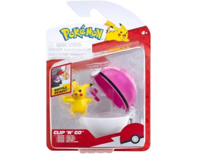 Jazwares Pokémon Clip N Go Poké Ball Pikachu a Love Ball