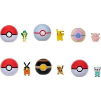 Jazwares Pokémon Clip N Go Poké Ball Pikachu a Premier Ball White 3