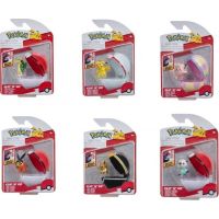 Jazwares Pokémon Clip N Go Poké Ball Pikachu a Premier Ball White 4