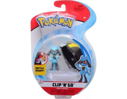 Jazwares Pokémon Clip N Go Poké Ball Riolu a Ultra Ball