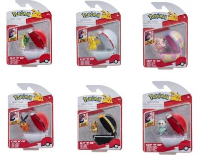Jazwares Pokémon Clip N Go Poké Ball Snivy a Poké Ball