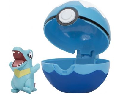 Jazwares Pokémon Clip N Go Poké Ball Totodile a Dive Ball