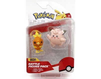 Jazwares Pokémon figurky Torchic a Clefairy