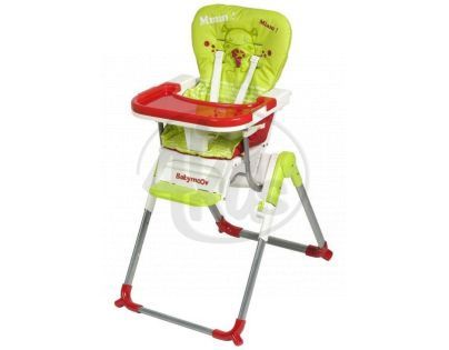 Babymoov 010001 - Jídelní židle Slim Green/Red