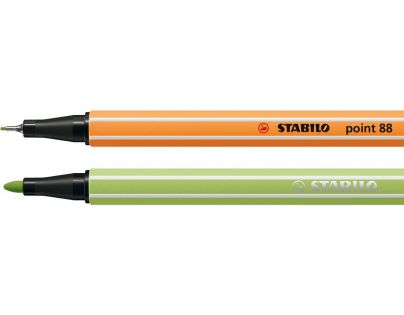 Jemný liner & prémiový vláknový fix STABILO point 88 & STABILO Pen 68 Pastellove 12 ks sada