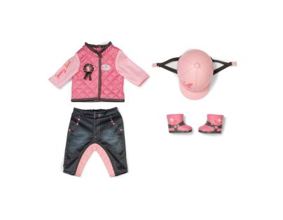 BABY born Jezdecká souprava růžová 43 cm