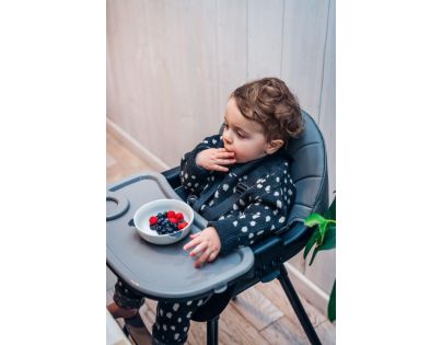 MoMi Flovi Jídelní židlička černá